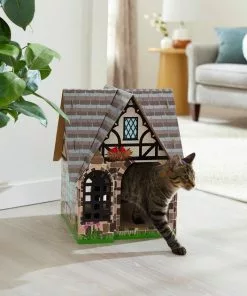 Frisco Tudor House Cardboard Cat House -The Frisco Store 308815 PT3. SY630 V1642099000