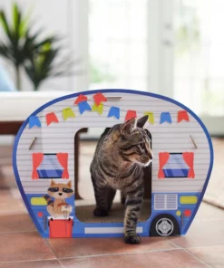 Frisco Camper Cardboard Cat House -The Frisco Store 308817 PT3. SY630 V1642099059