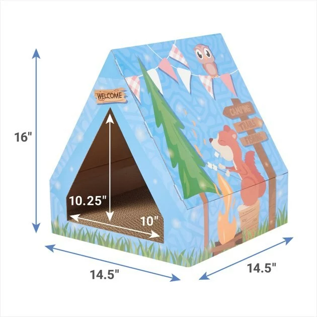 Frisco Tent Cardboard Cat House 4 Frisco Tent Cardboard Cat House - Image 2