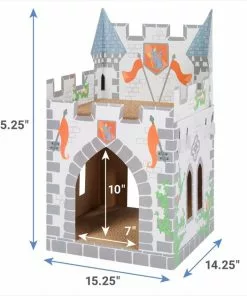 Frisco Castle Cardboard Cat House, 2-Story -The Frisco Store 308822 PT1. SY630 V1642691417