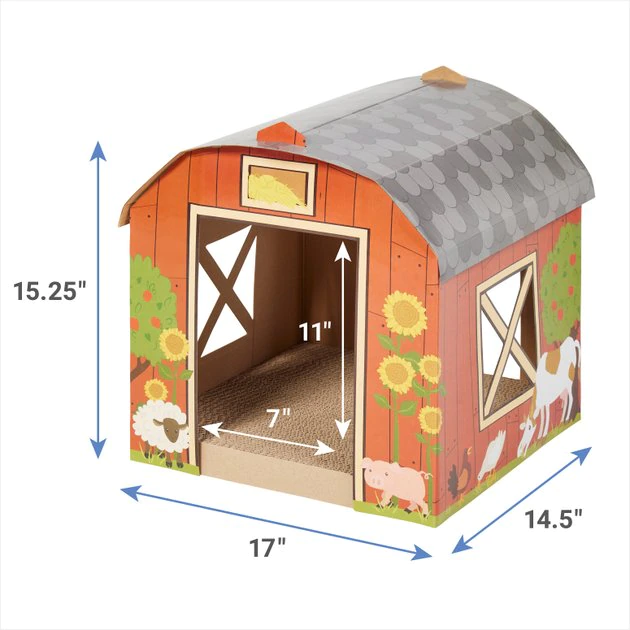 Frisco Barn Cardboard Cat House 4 Frisco Barn Cardboard Cat House - Image 2