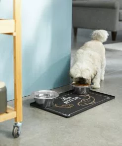 Frisco Silicone Fish Print Dog & Cat Food Mat, Black -The Frisco Store 311953 PT2. SY630 V1642542742