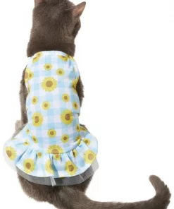 Frisco Sunflower Gingham Dog & Cat Dress -The Frisco Store 312120 PT2. SY630 V1644425858