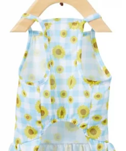 Frisco Sunflower Gingham Dog & Cat Dress -The Frisco Store 312120 PT4. SY630 V1644424205