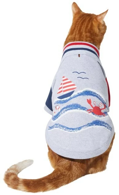 Frisco Nautical Polo Dog & Cat Shirt 5 Frisco Nautical Polo Dog & Cat Shirt - Image 3