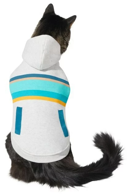 Frisco Striped Grey Dog & Cat Hoodie 5 Frisco Striped Grey Dog & Cat Hoodie - Image 3