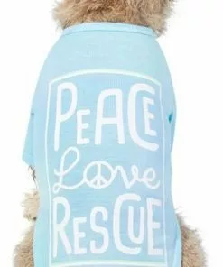Frisco Peace Love Rescue Dog & Cat T-Shirt