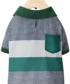 Frisco Green Striped Polo Dog & Cat Shirt 15 Frisco Green Striped Polo Dog & Cat Shirt -The Frisco Store 315091 PT4. SY630 V1646437905