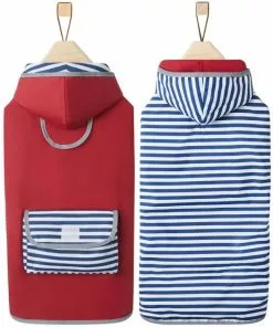 Frisco Red Reversible Packable Dog Raincoat -The Frisco Store 315108 PT4. SY630 V1646434305