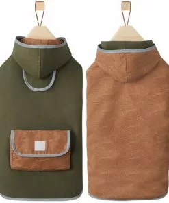 Frisco Olive Reversible Packable Dog Raincoat -The Frisco Store 315116 PT4. SY630 V1646432195