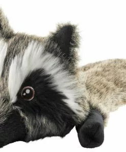 Frisco Fur Really Real Raccoon Plush Squeaky Dog Toy