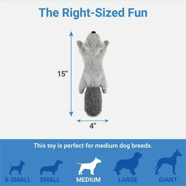 Frisco Fur Really Real Squirrel Plush Laying Squeaky Dog Toy 4 Frisco Fur Really Real Squirrel Plush Laying Squeaky Dog Toy - Image 2