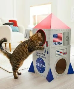 Frisco Spaceship Cardboard Cat House, 2-Story -The Frisco Store 317721 PT3. SY630 V1642099387