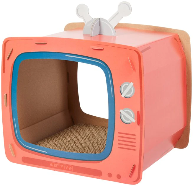 Frisco TV Set Cardboard Cat House 3 Frisco TV Set Cardboard Cat House