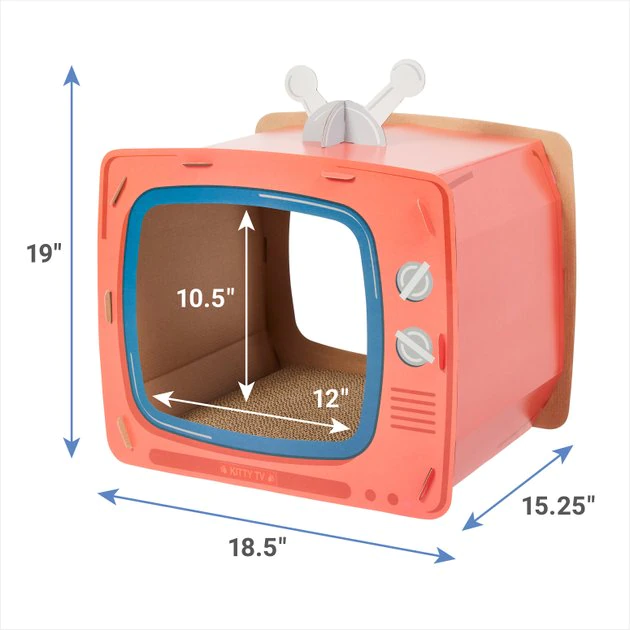 Frisco TV Set Cardboard Cat House 4 Frisco TV Set Cardboard Cat House - Image 2
