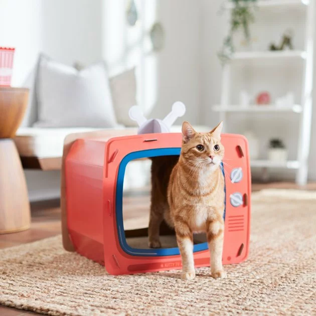 Frisco TV Set Cardboard Cat House 6 Frisco TV Set Cardboard Cat House - Image 4