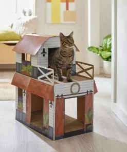 Frisco Farmhouse Cardboard Cat House, 2-Story -The Frisco Store 317733 PT3. SY630 V1642099365