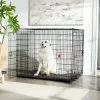 Frisco XX-Large Heavy Duty Enhanced Lock Double Door Wire Dog Crate, Fold & Carry Wire Dog Crate & Mat Kit, 54" -The Frisco Store 318116 MAIN. SY630 V1634591638