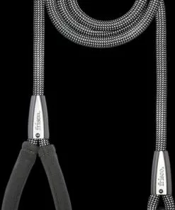 Frisco Outdoor Comfort Print Nylon Padded Collar, Medium - Neck: 14-20-in, Width: 3/4-in + Outdoor Ultra Reflective Rope Leash With Padded Handle, Stone Gray, 6 - ft -The Frisco Store 319080 PT7. SY630 V1631154376