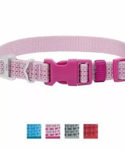 Frisco Outdoor Frisco Nylon Collar, Shadow Purple, Medium-Neck: 14-20-in, Width: 3/4-in + Rope Leash With Padded Handle, Boysenberry Purple, 6-ft -The Frisco Store 319112 PT1. SY630 V1631149600