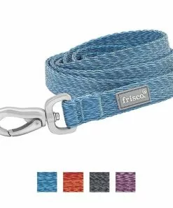 Frisco Outdoor Heathered Nylon Collar, River Blue, Large, Neck: 18 -26-in, Width: 1-in + Dog Leash, River Blue, Large - Length: 6-ft, Width: 1-in -The Frisco Store 319134 PT5. SY630 V1631156774