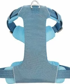 Frisco Outdoor Lightweight Ripstop Nylon Harness, River Blue, Large, Neck: 18 to 28-in, Girth 24 to 34-in + Heathered Dog Leash, River Blue, Large - Length: 6-ft, Width: 1-in -The Frisco Store 319168 PT2. SY630 V1631152584