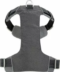 Frisco Outdoor Lightweight Ripstop Nylon Harness, Storm Gray, Large, Neck: 18 to 28-in, Girth 24 to 34-in + Heathered Dog Leash, Midnight Black, LG - Length: 6-ft, Width: 1-in -The Frisco Store 319200 PT2. SY630 V1631139087