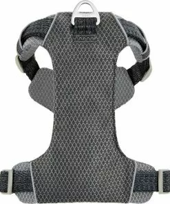 Frisco Outdoor Lightweight Ripstop Nylon Harness, Storm Gray, Small, Neck: 13 to 19-in, Girth: 16 to 22-in + Heathered Dog Leash, Midnight Black, SM - Length: 6-ft, Width: 5/8-in -The Frisco Store 319208 PT2. SY630 V1631139079