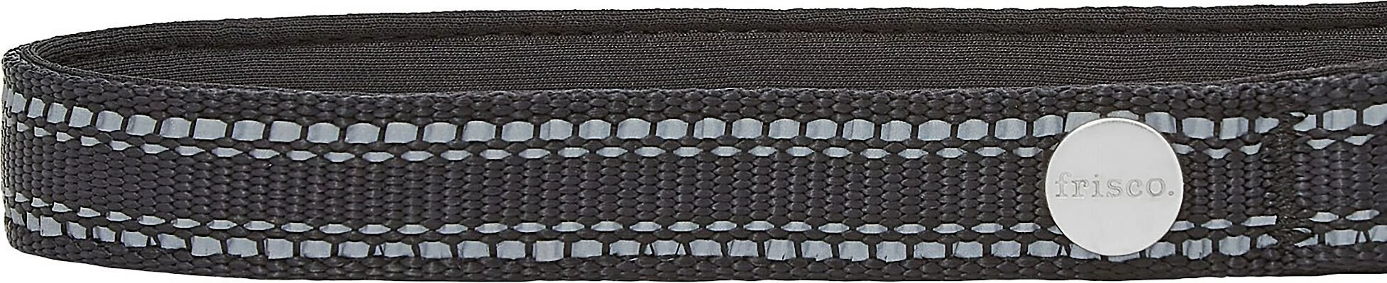 Frisco Outdoor Nylon Reflective Comfort Padded Collar, Midnight Black, MD - Neck: 14-20-in, Width: 3/4-in + Dog Leash, Midnight Black, MD - Length: 6-ft, Width: 3/4-in 5 Frisco Outdoor Nylon Reflective Comfort Padded Collar, Midnight Black, MD - Neck: 14-20-in, Width: 3/4-in + Dog Leash, Midnight Black, MD - Length: 6-ft, Width: 3/4-in - Image 3