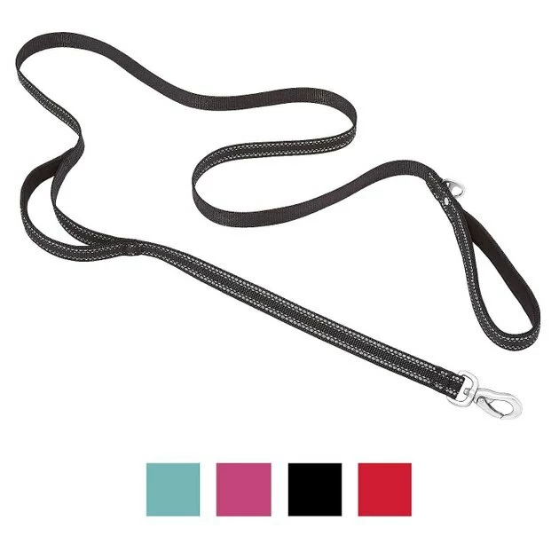 Frisco Outdoor Nylon Reflective Comfort Padded Collar, Midnight Black, SM - Neck: 10-14-in, Width: 5/8-in + Dog Leash, Midnight Black, SM - Length: 6-ft, Width: 5/8-in 8 Frisco Outdoor Nylon Reflective Comfort Padded Collar, Midnight Black, SM - Neck: 10-14-in, Width: 5/8-in + Dog Leash, Midnight Black, SM - Length: 6-ft, Width: 5/8-in - Image 6