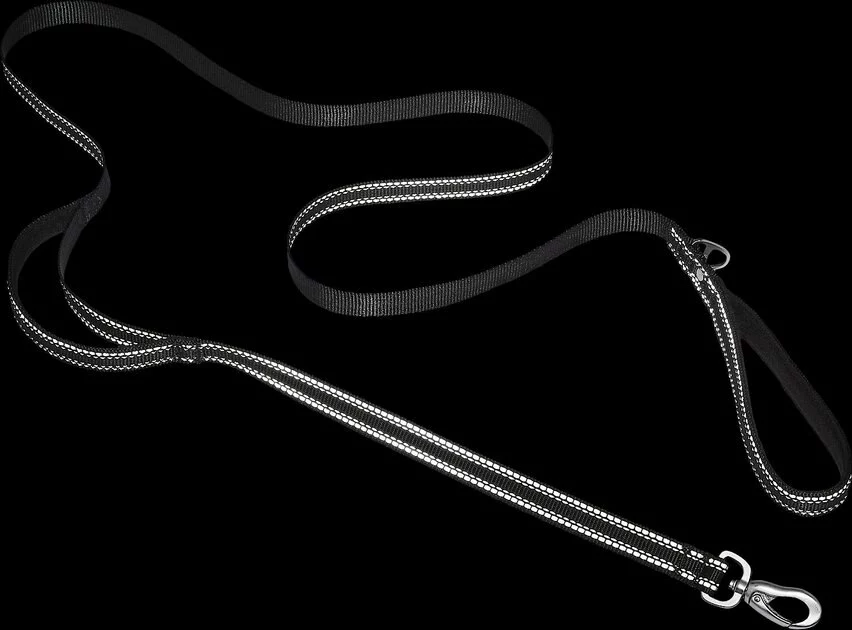 Frisco Outdoor Nylon Reflective Comfort Padded Collar, Midnight Black, SM - Neck: 10-14-in, Width: 5/8-in + Dog Leash, Midnight Black, SM - Length: 6-ft, Width: 5/8-in 10 Frisco Outdoor Nylon Reflective Comfort Padded Collar, Midnight Black, SM - Neck: 10-14-in, Width: 5/8-in + Dog Leash, Midnight Black, SM - Length: 6-ft, Width: 5/8-in - Image 8