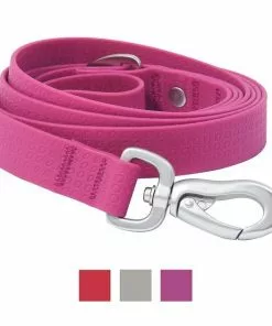 Frisco Outdoor Solid Textured Waterproof Stink Proof PVC Collar, Boysenberry Purple, Large, Neck: 18 ½ 26-in, Width: 1-in + Dog Leash, Boysenberry Purple, Large - Length: 6-ft, Width: 1-in -The Frisco Store 319334 PT5. SY630 V1631144470