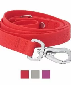 Frisco Outdoor Solid Textured Waterproof Stink Proof PVC Collar, Flamepoint Orange, Large, Neck: 18 ½ 26-in, Width: 1-in + Dog Leash, Sunset Orange, LG - Length: 6-ft, Width: 1-in -The Frisco Store 319342 PT5. SY630 V1631154982