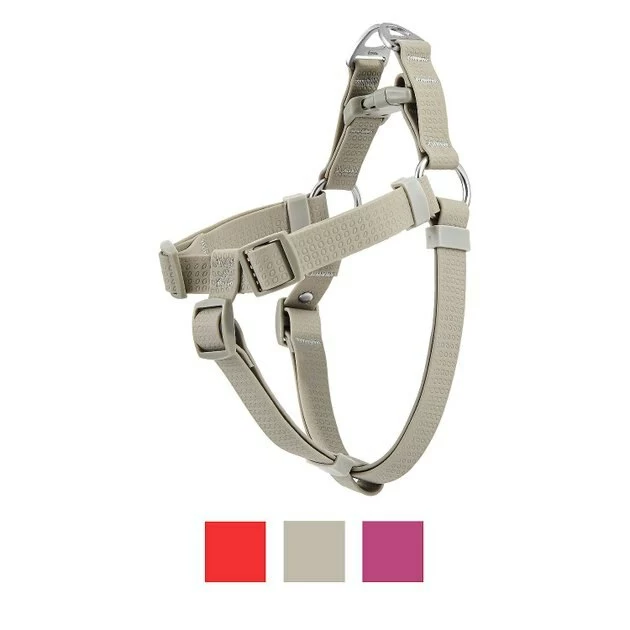 Frisco Outdoor Solid Textured Waterproof Stink Proof PVC Harness, Storm Gray, Small, Neck: 14 to 19-in, Girth: 16 to 23-in + Dog Leash, Storm Gray, Small - Length: 6-ft, Width: 5/8-in 4 Frisco Outdoor Solid Textured Waterproof Stink Proof PVC Harness, Storm Gray, Small, Neck: 14 to 19-in, Girth: 16 to 23-in + Dog Leash, Storm Gray, Small - Length: 6-ft, Width: 5/8-in - Image 2