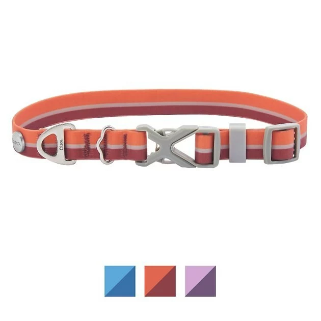 Frisco Outdoor Two Toned Waterproof Stink Proof PVC Collar, Flamepoint Orange, Medium - Neck: 14½20-in, Width: 3/4-in + Dog Leash, Sunset Orange, Medium - Length: 6-ft, Width: 3/4-in 4 Frisco Outdoor Two Toned Waterproof Stink Proof PVC Collar, Flamepoint Orange, Medium - Neck: 14½20-in, Width: 3/4-in + Dog Leash, Sunset Orange, Medium - Length: 6-ft, Width: 3/4-in - Image 2