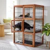 Frisco Collapsible Wood & Wire Cat Cage Playpen, 3 Level -The Frisco Store 323215 MAIN. SY630 V1645473422