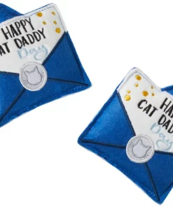 Frisco Father's Day Card Felt Cat Toy with Catnip, 2 count