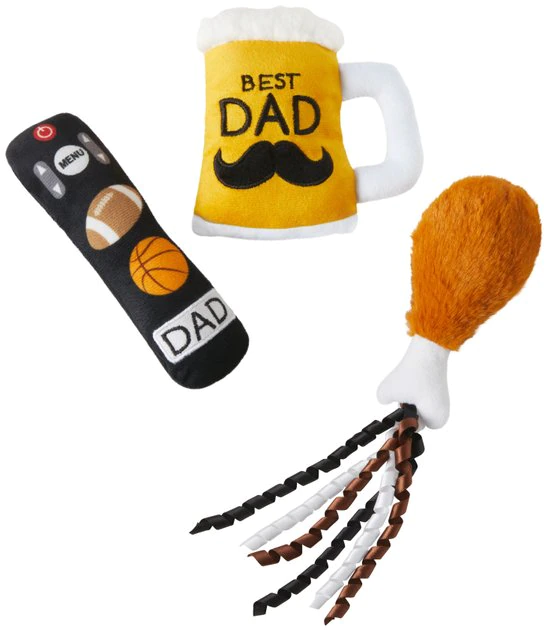 Frisco Dad's Essentials Plush Cat Toy with Catnip, 3 count 3 Frisco Dad's Essentials Plush Cat Toy with Catnip, 3 count