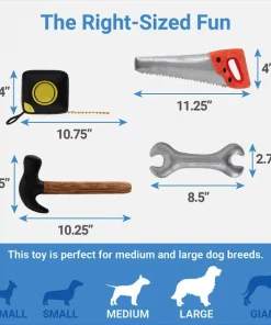 Frisco Tool Box Plush Squeaky Dog Toy -The Frisco Store 327051 PT1. SY630 V1648561583