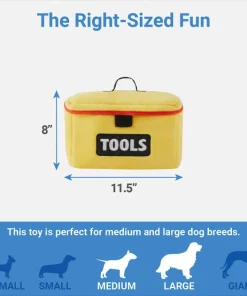 Frisco Tool Box Plush Squeaky Dog Toy -The Frisco Store 327051 PT2. SY630 V1648563983