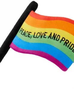 Frisco Pride Flag Flat Squeaky Dog Toy