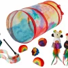 Frisco Pride Plush, Teaser, Ball, Tunnel Variety Pack Cat Toy with Catnip, 10 count -The Frisco Store 331696 MAIN. SY630 V1649086619