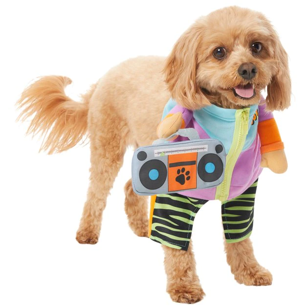 Frisco Front Walking 80s Retro Kid Dog & Cat Costume 6 Frisco Front Walking 80s Retro Kid Dog & Cat Costume - Image 4