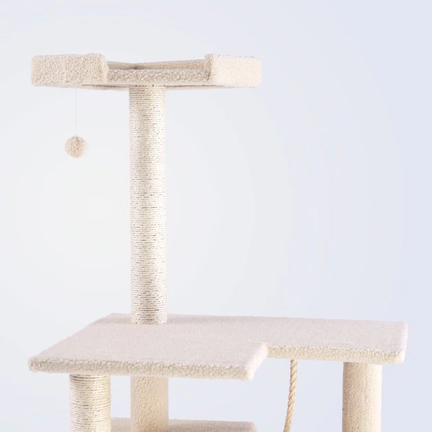 Frisco 62-in Faux Fur Cat Tree & Condo 5 Frisco 62-in Faux Fur Cat Tree & Condo - Image 4