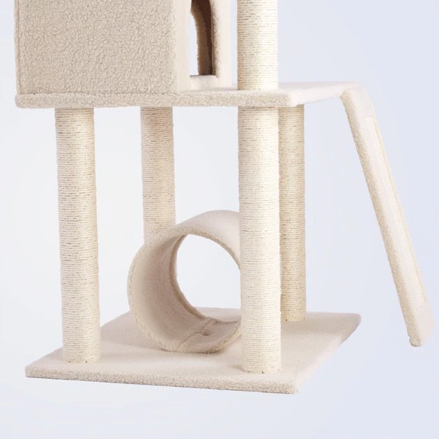 Frisco 62-in Faux Fur Cat Tree & Condo 6 Frisco 62-in Faux Fur Cat Tree & Condo - Image 5